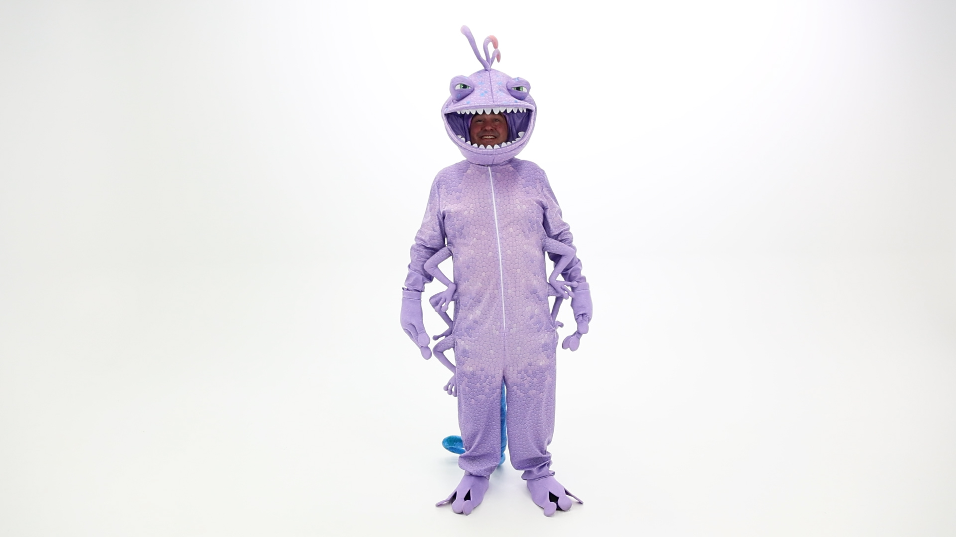 FUN4778PL Men's Plus Size Disney and Pixar Monsters Inc Randall Costume